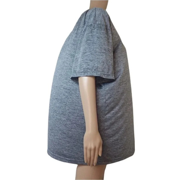 Power Forward Marbled Gray Workout Shirt 2XL - Picture 3 of 5